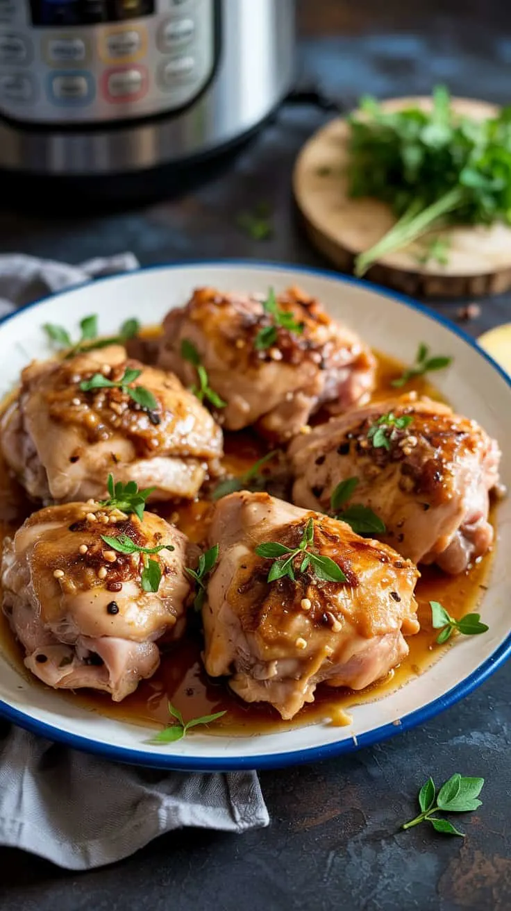 Instant pot honey garlic chicken thigh nke t1pia zw