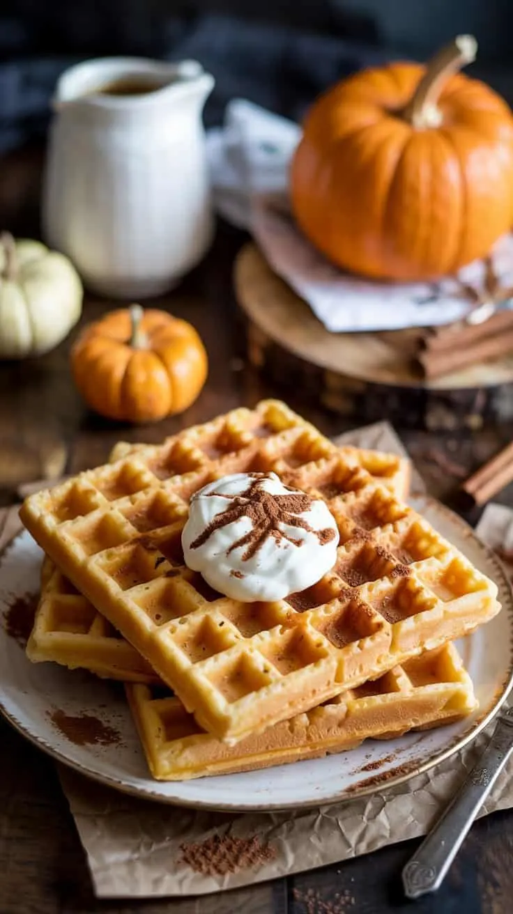 Pumpkin spice waffles these pumpkin sp elfyjtu4t