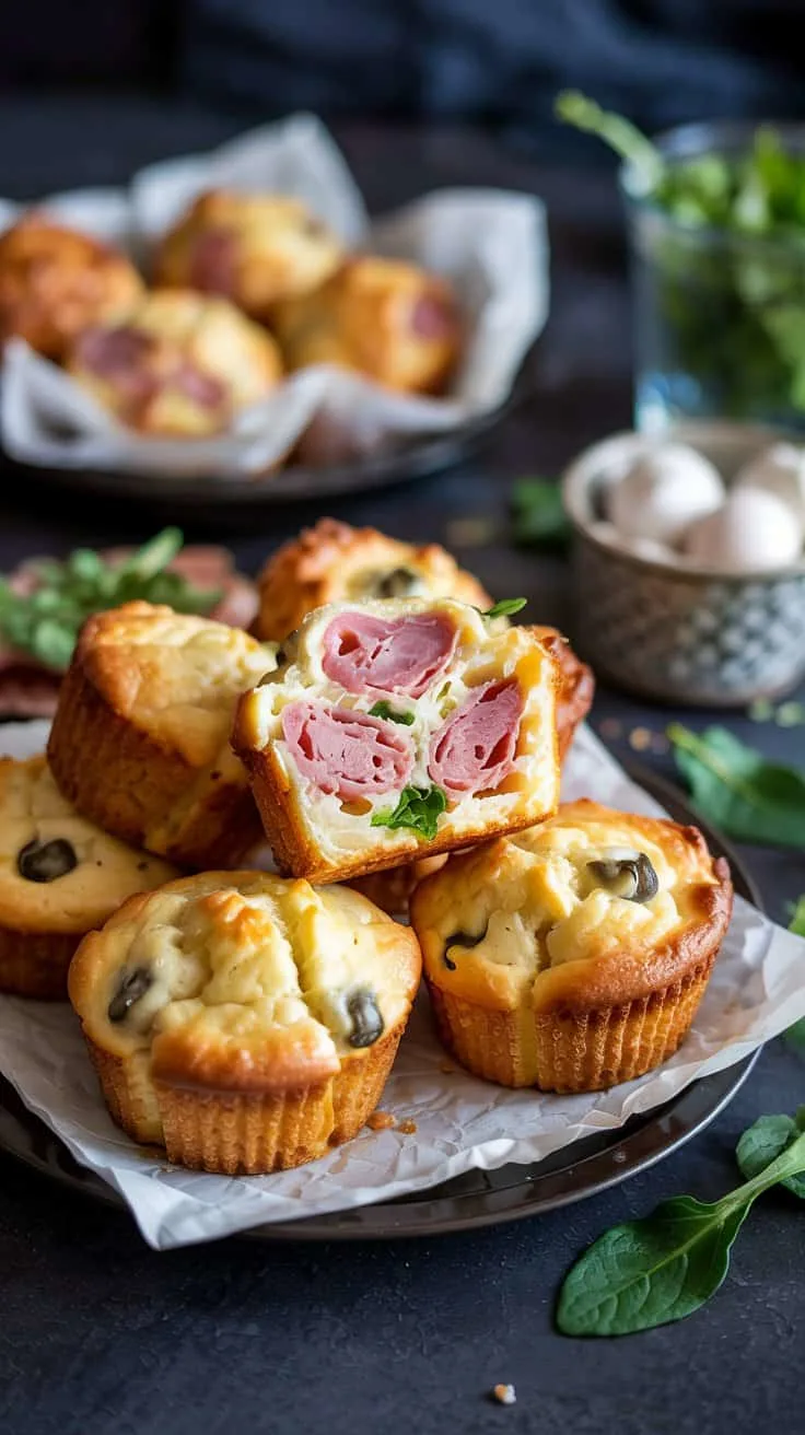Ham and swiss cheese muffins these ham 2zfth