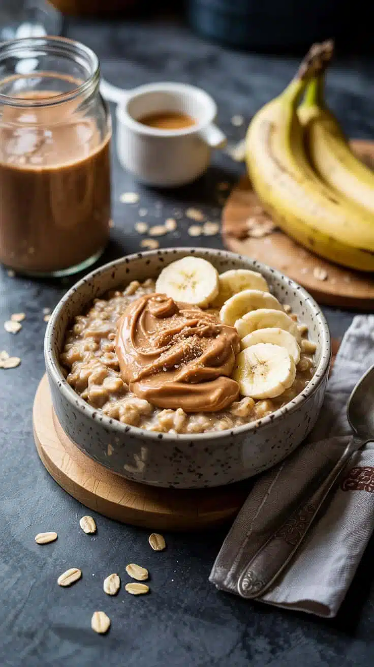 Protein packed oatmeal with peanut but