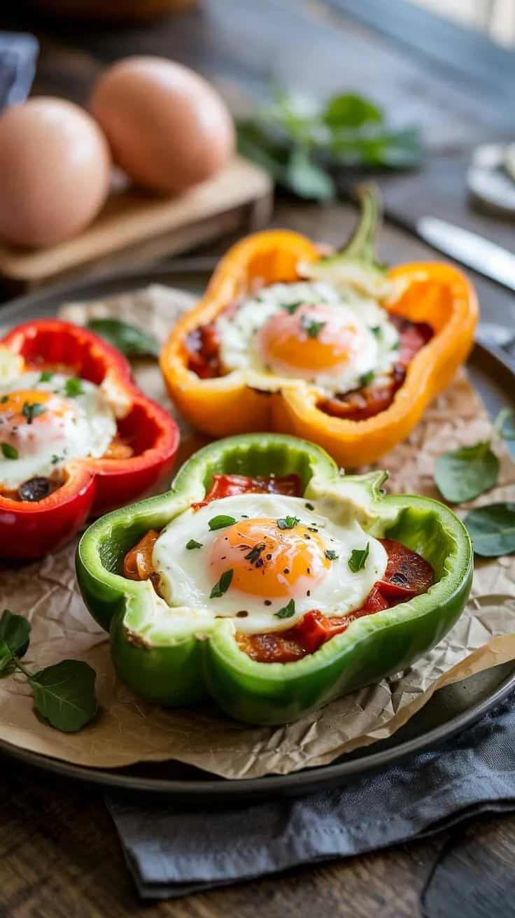 Egg and cheese stuffed bell peppers th e hqvxn rdif 8k c1 xrq