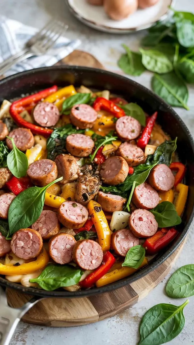 Turkey sausage and veggie breakfast sk gqxccwr