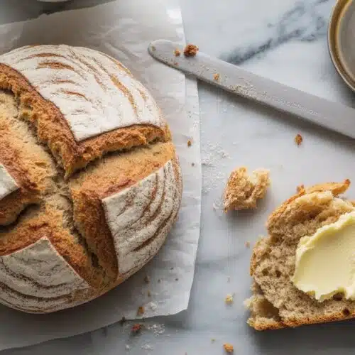 Classic irish soda bread a bright top