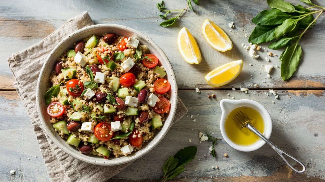 Quinoa salad with feta a txq0
