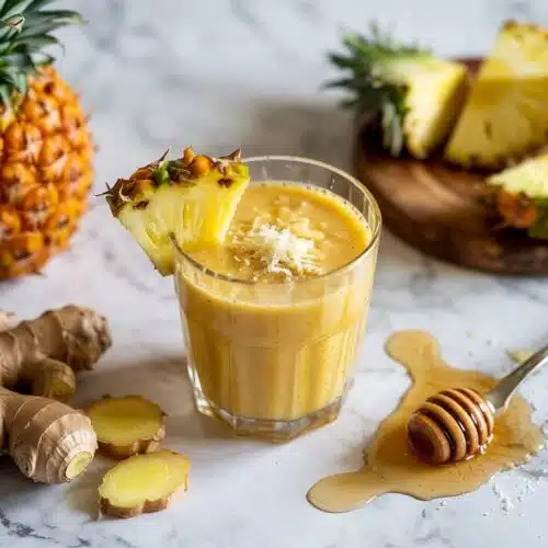 Pineapple ginger digestive smoothie a ssb