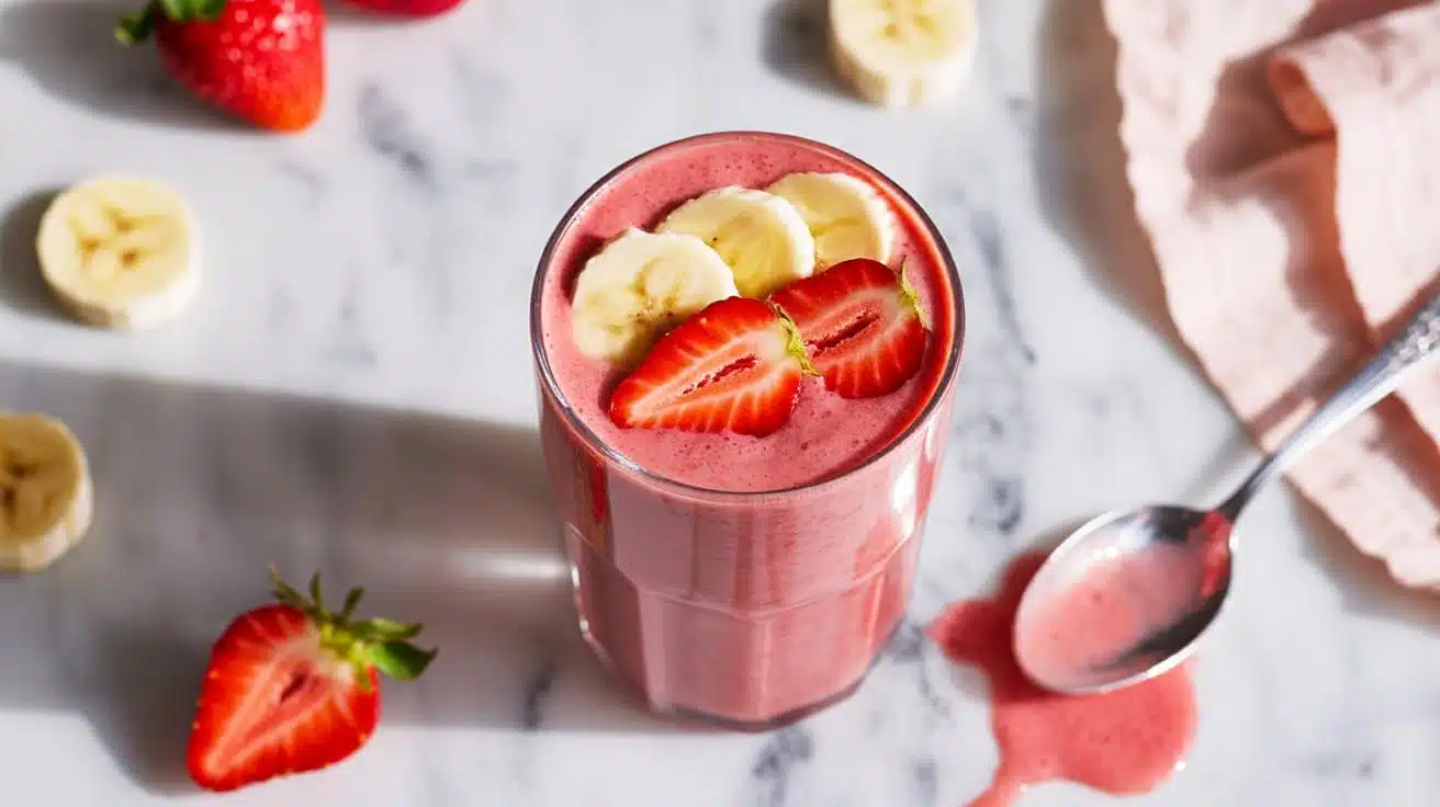 Banana smoothie a bright to yptbbwka