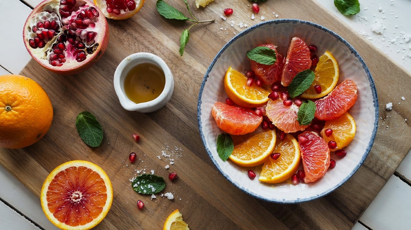 Winter citrus and salad a