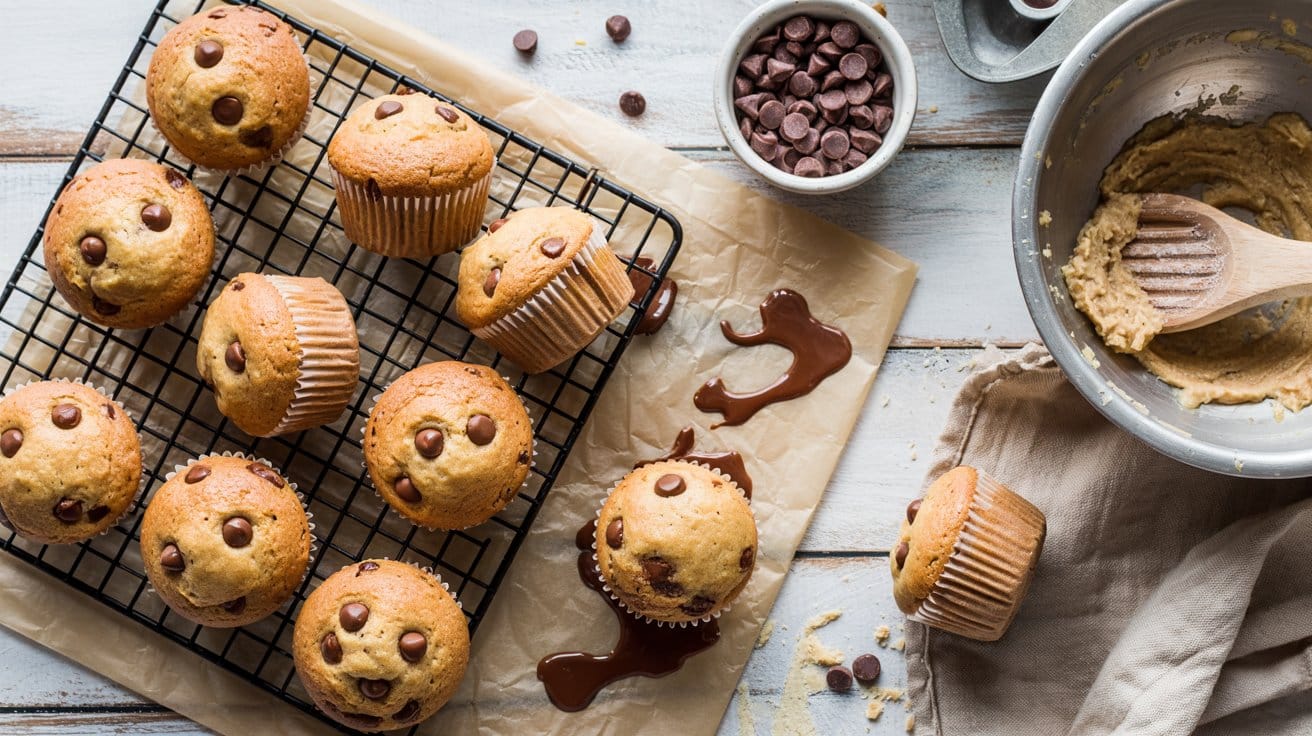 Almond flour chocolate chip muffins a 06