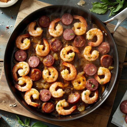 Cajun shrimp and sausage skillet a bri ha