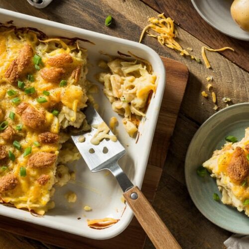 Cheesy hash brown breakfast casserole