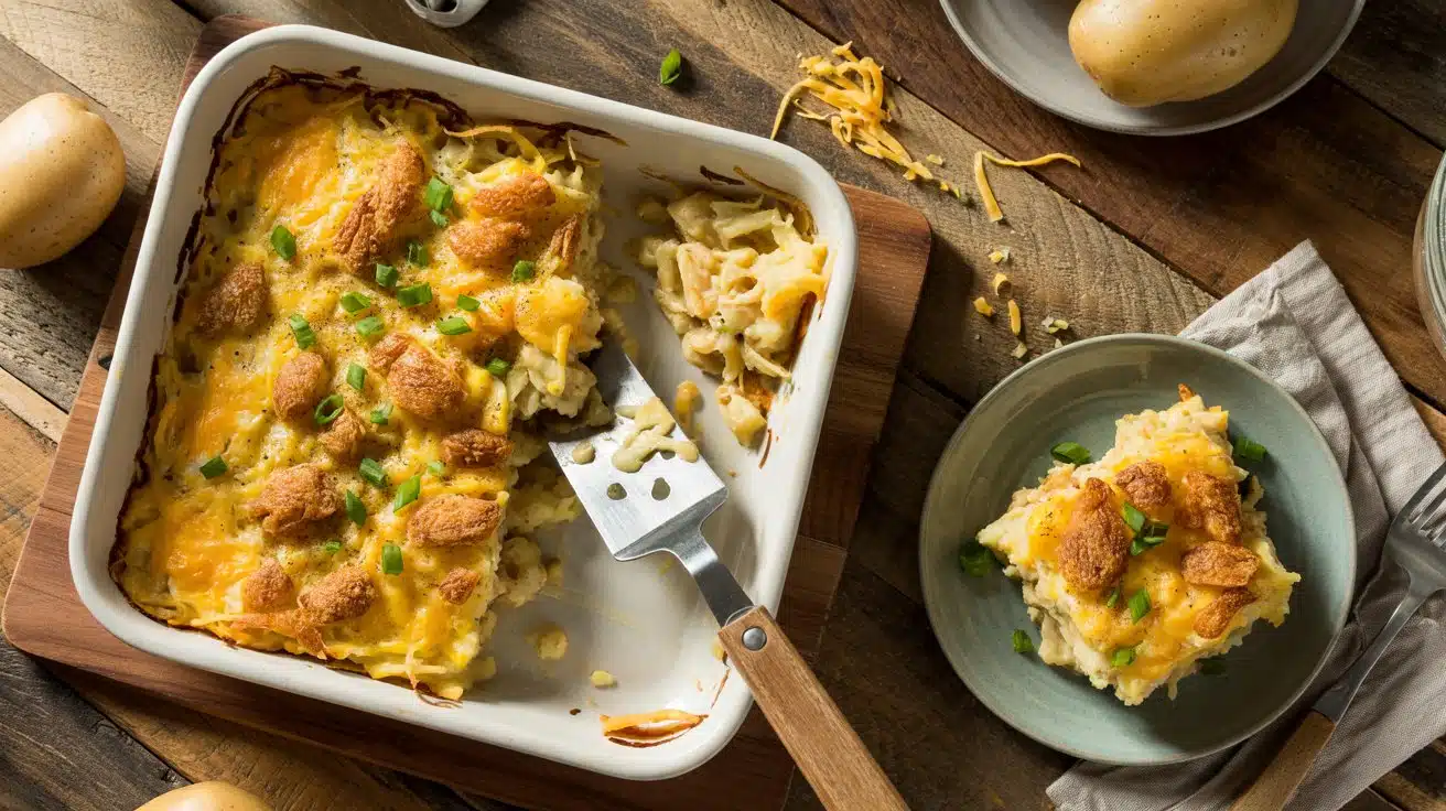 Cheesy hash brown breakfast casserole