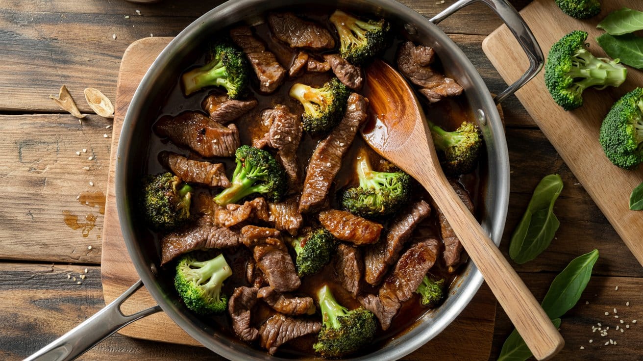 Classic beef and broccoli stir fry