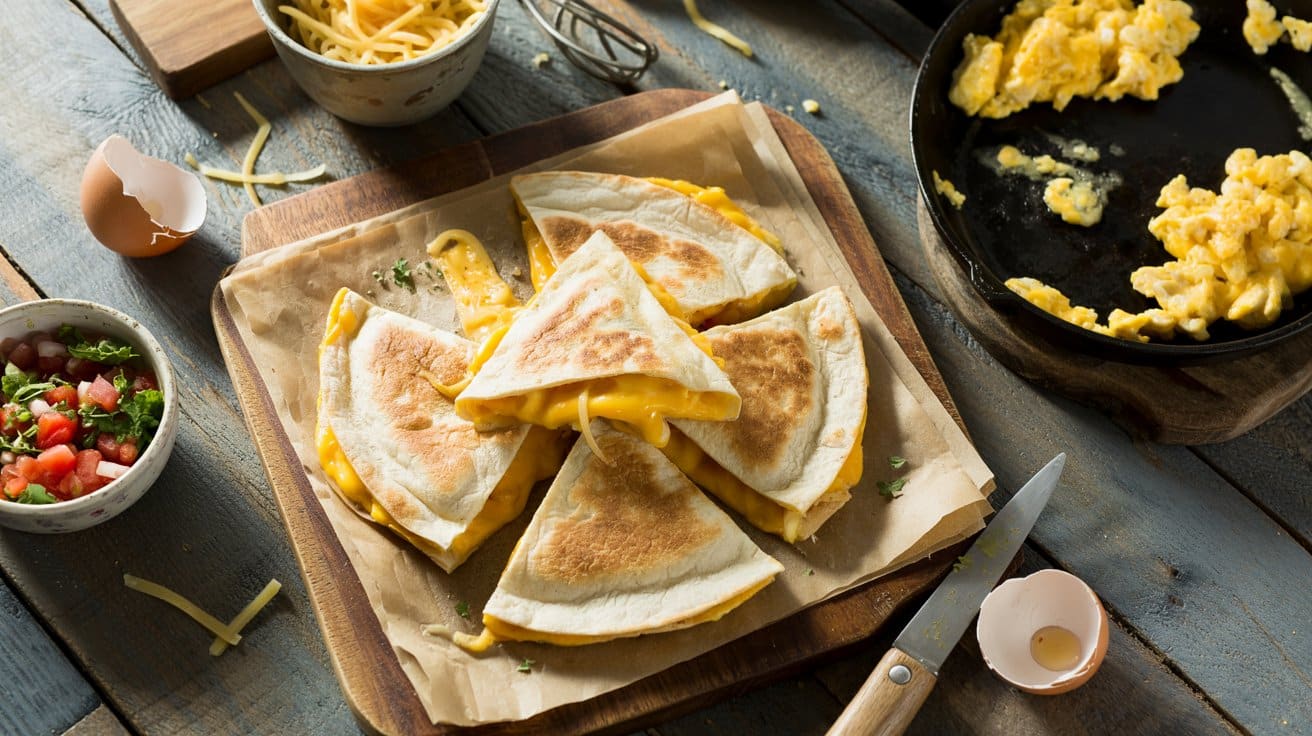 Classic scrambled egg and cheese break