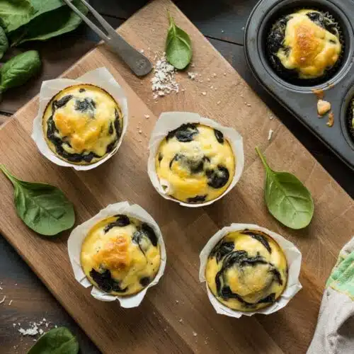 Egg muffins with spinach and cheese a 992thkmbq