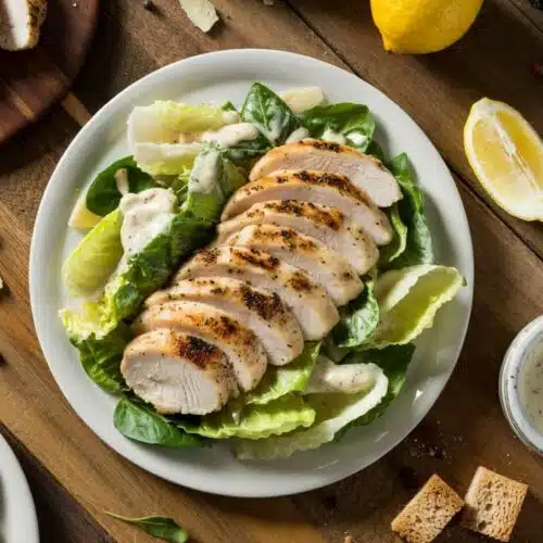 Grilled chicken caesar salad low carb
