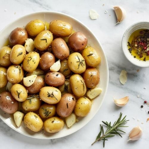 Herb roasted baby potatoes with fresh nyg rtz