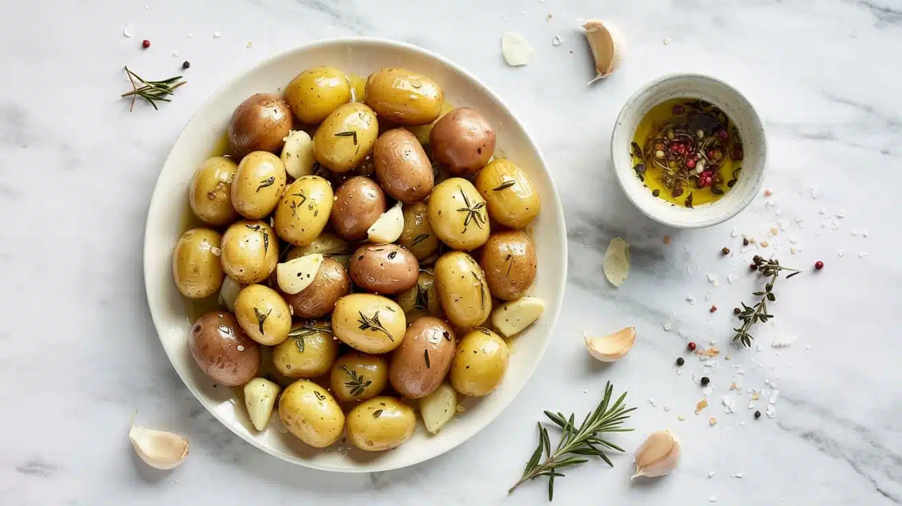 Herb roasted baby potatoes with fresh nyg rtz