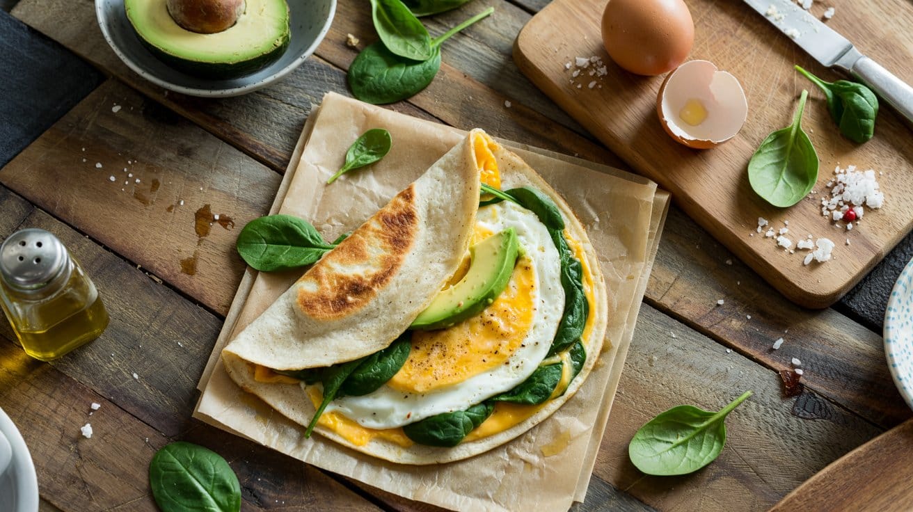High protein keto breakfast egg wrap a rfvtwuk jmg
