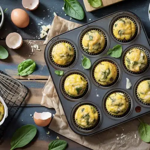 Keto egg muffins a bright top down rus