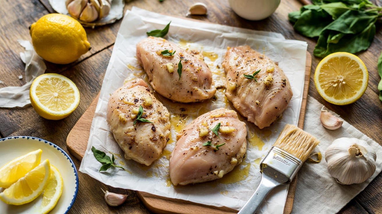 Lemon garlic baked chicken breast a br ya