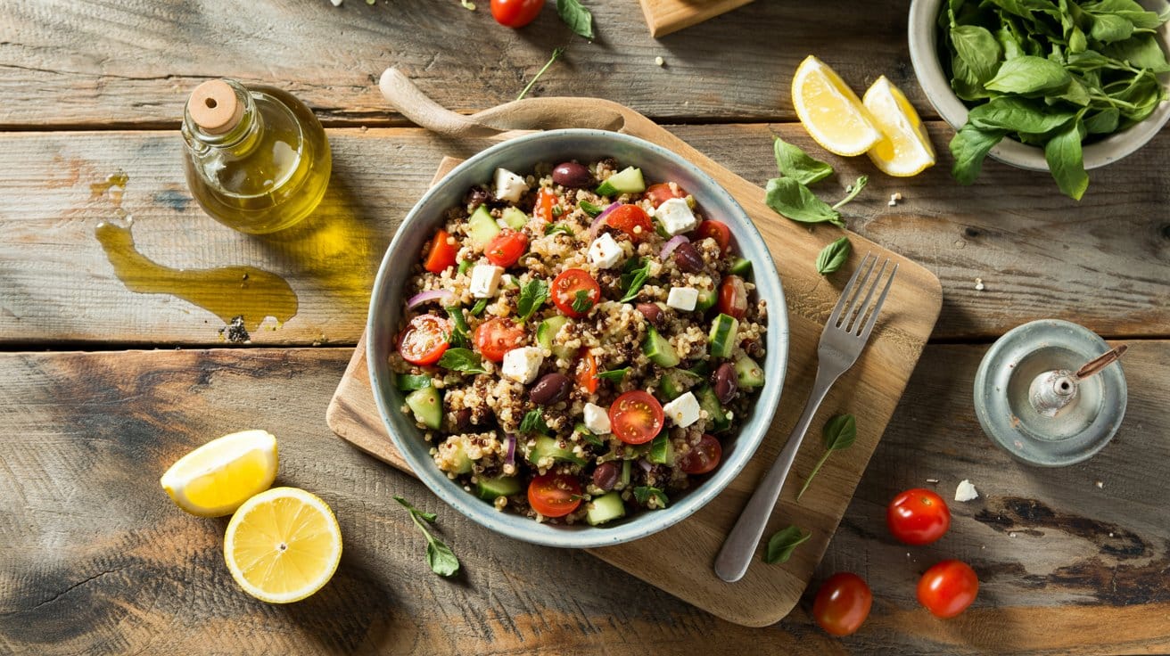 Quinoa salad a bright to