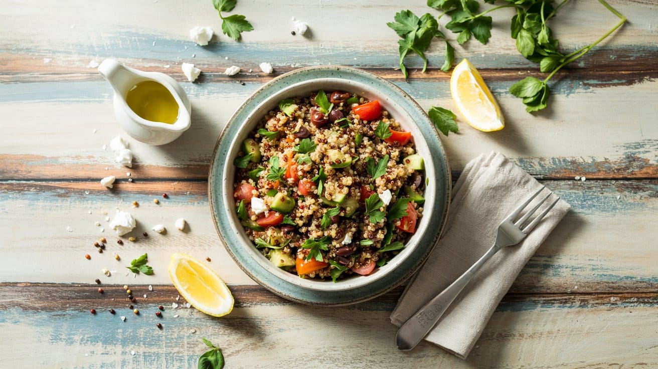 Quinoa salad a bright to