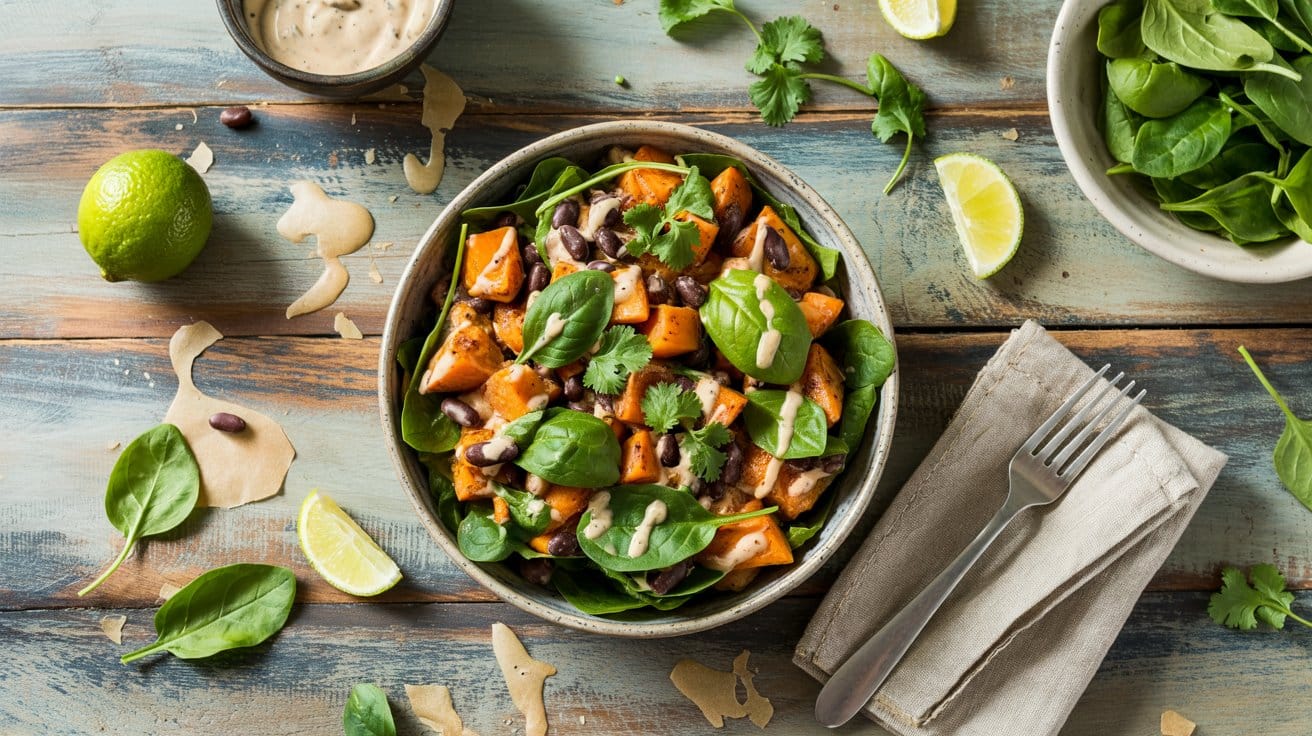 Roasted sweet potato black bean buddha g