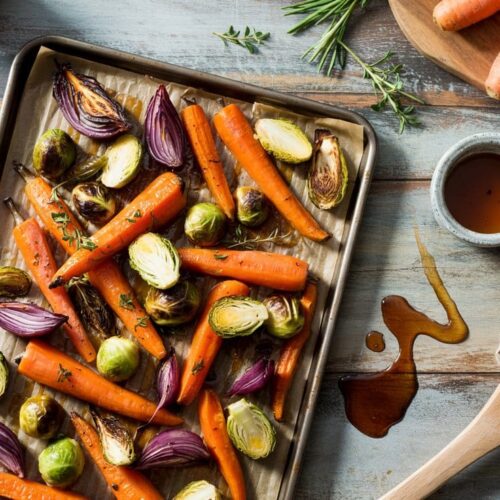 Sheet pan roasted with mapl 6jeeja