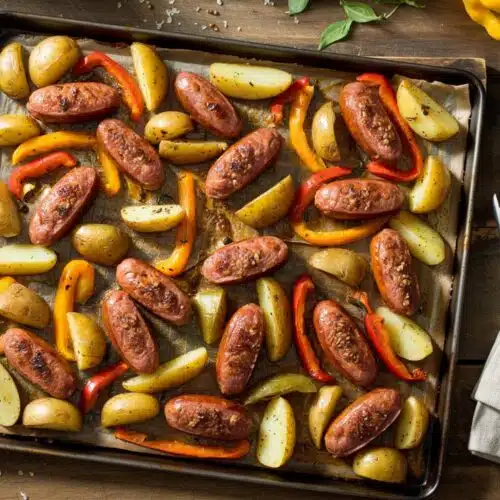 1 sheet pan spicy sausage and potatoes w j7v ttnts svb2kahpqxwq