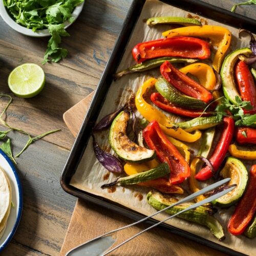 Sheet pan vegetable fajitas a bright t qigzx