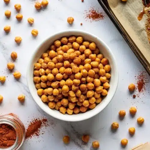 Spicy roasted chickpeas a bright top d eibot