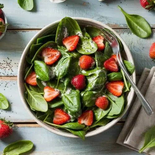 Spinach salad with poppy se gd6rycea ww03q