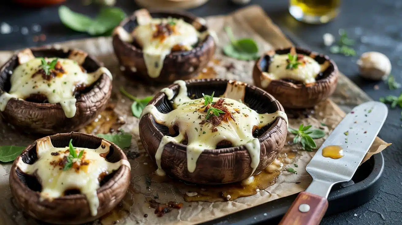 10 baked portobello mushrooms topped wit xykno gw dfjlebb tigiuqhjwkohjq