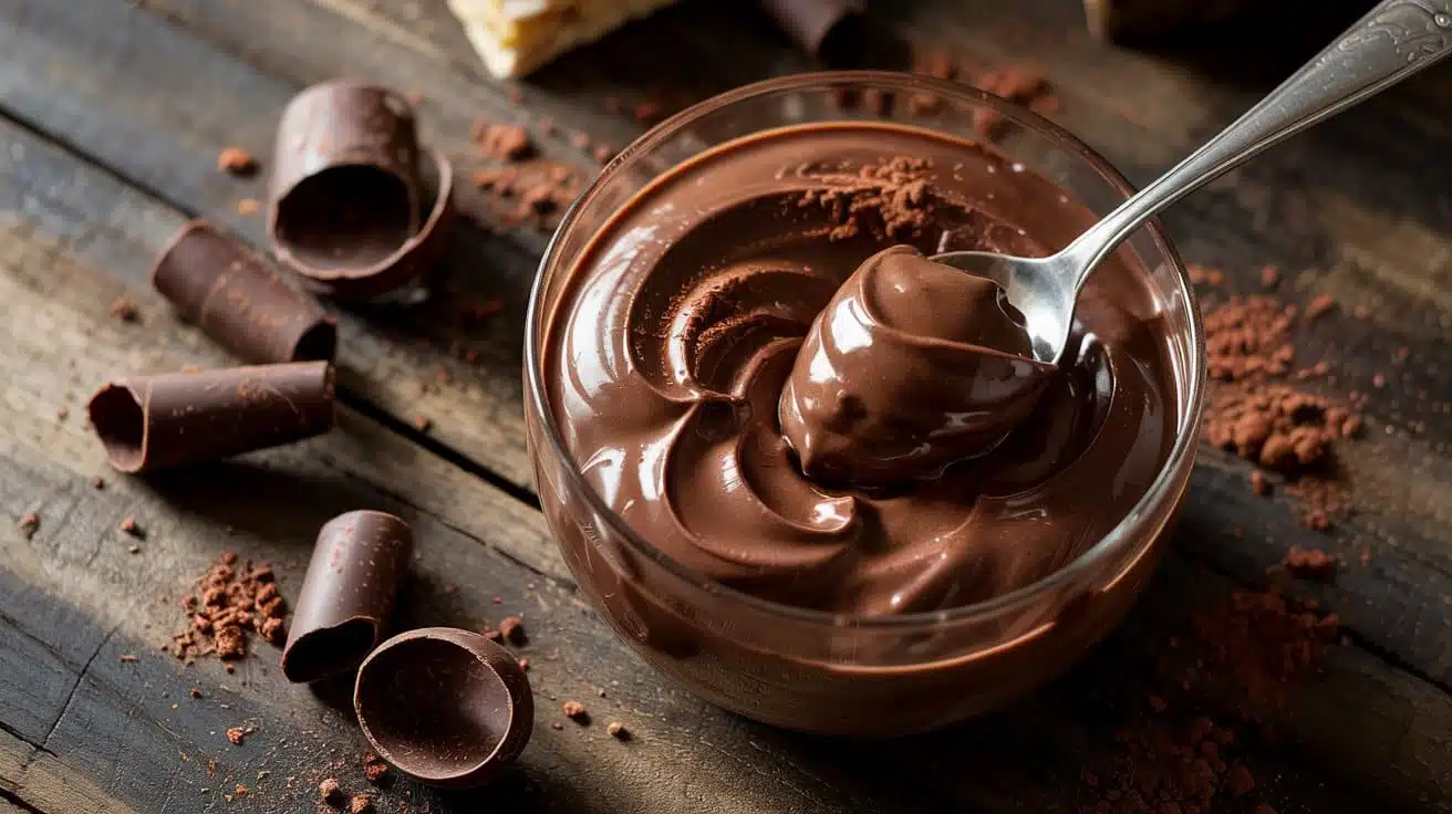 Chocolate mousse pudding a rich overh l