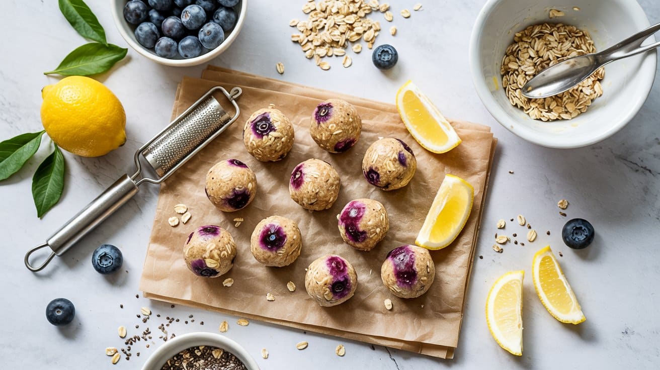 Lemon blueberry energy bites a clean xan gpawzo a