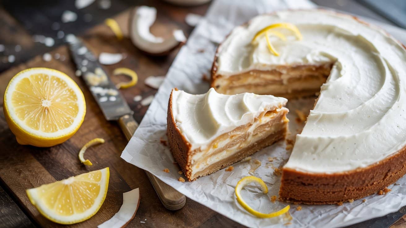 Lemon coconut cashew cream cake a bri i