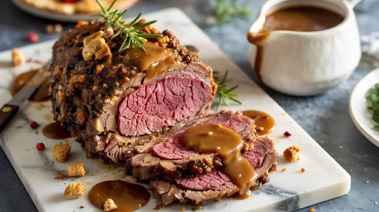 Vegan holiday roast a festive top dow