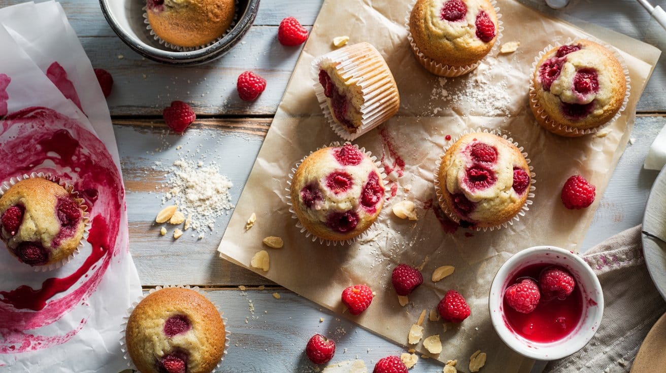 Almond flour raspberry muffins a brig gcg