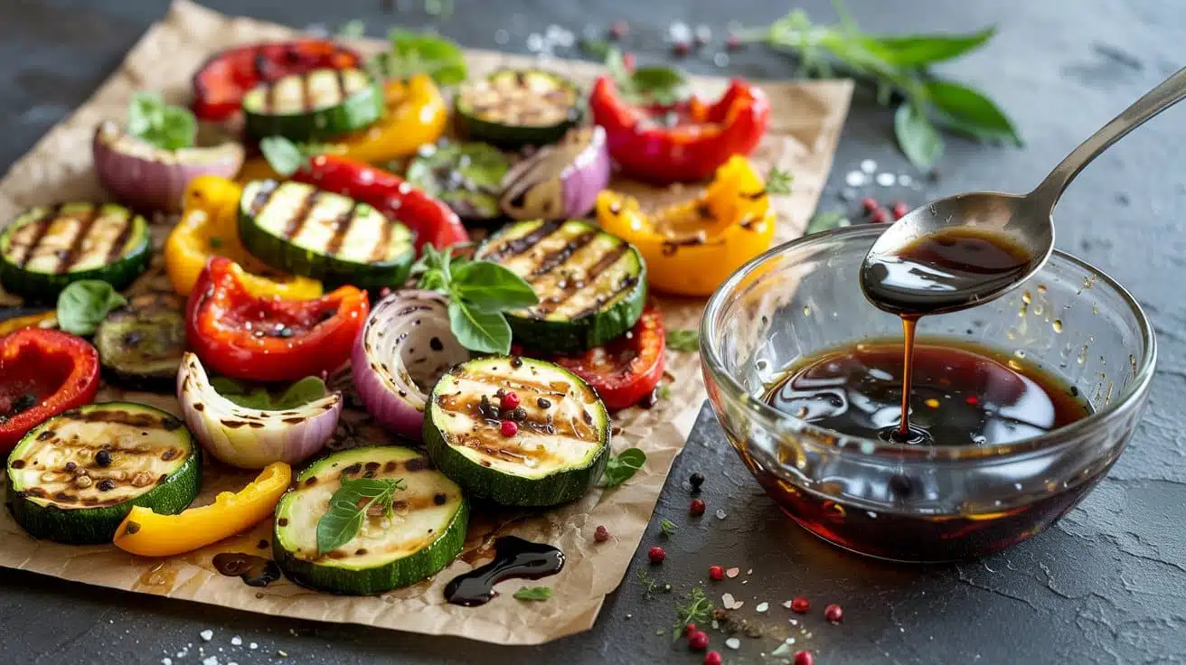 Balsamic glazed grilled wi pujom