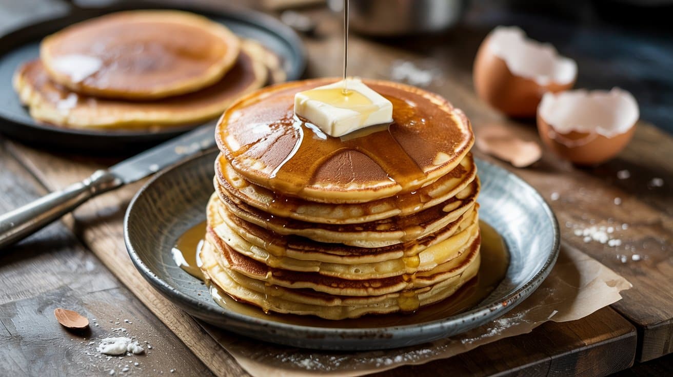 Keto pancake stack a warm top down ru ww