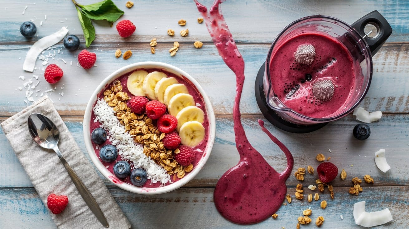 Raspberry banana smoothie bowl a summ ytc1 gwig