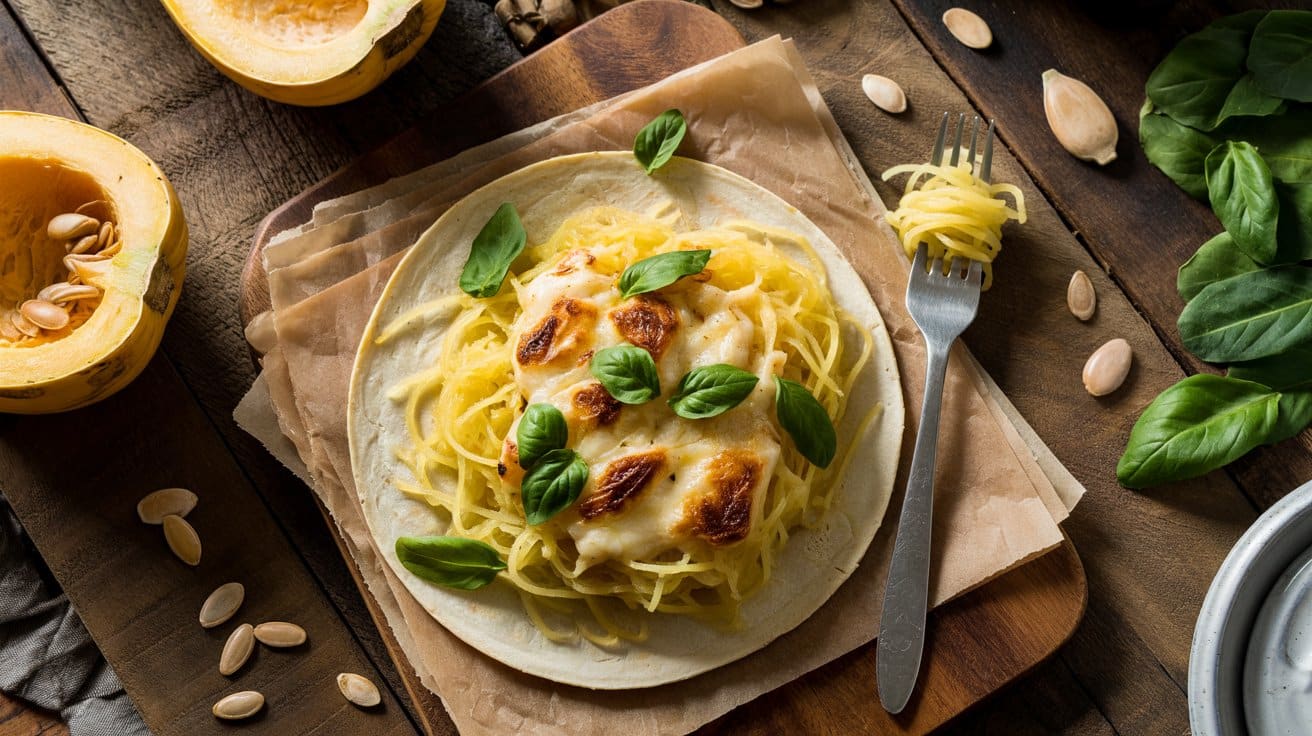 Cheesy spaghetti squash wrap a rustic s6sx 136ixg