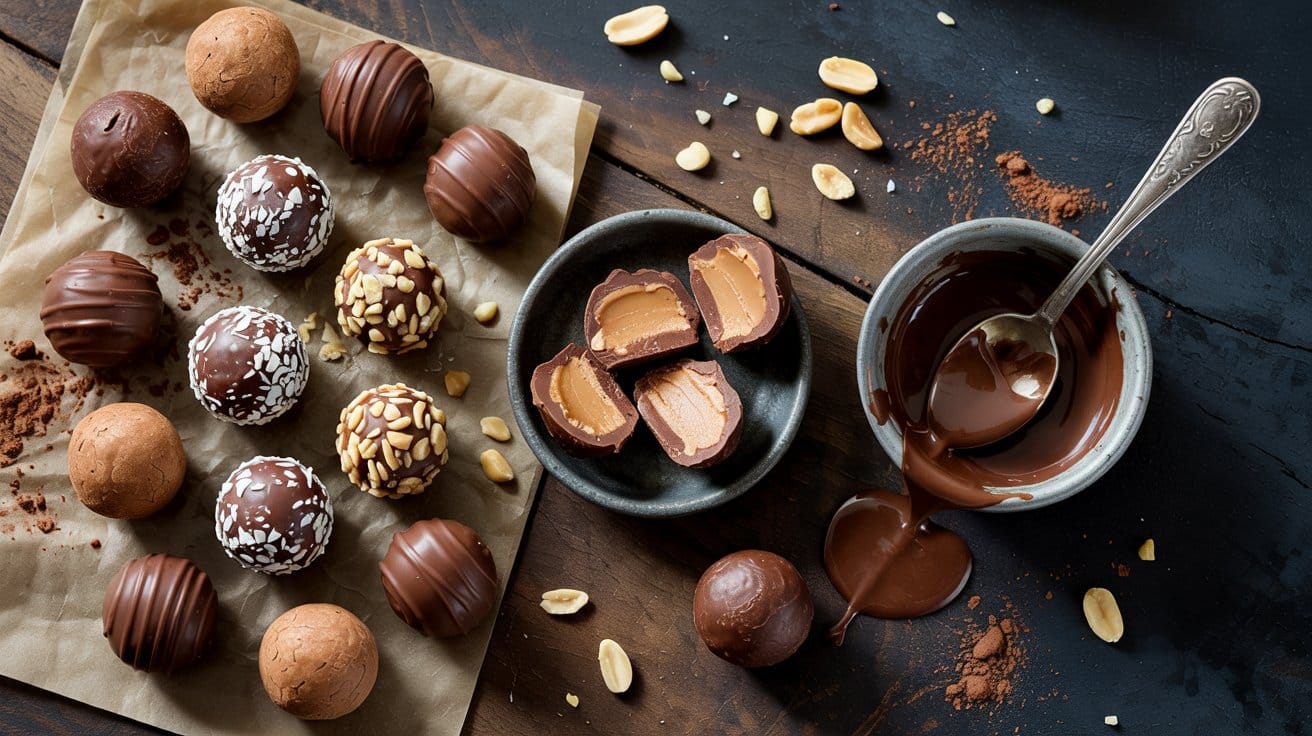 12 chocolate peanut butter truffles a to cb5hrrpg u1axd pmrkitq1t jgrbpw