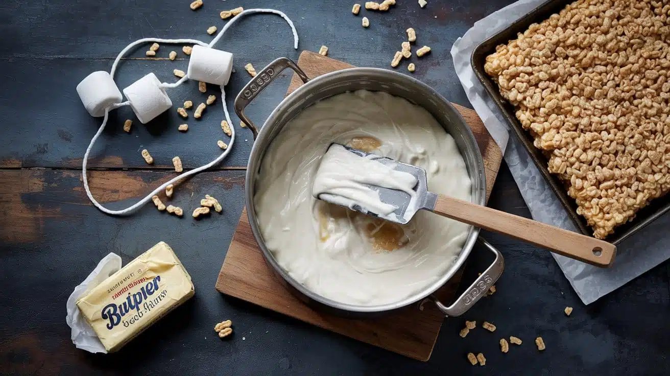 Rice crispy treats a bright rustic to