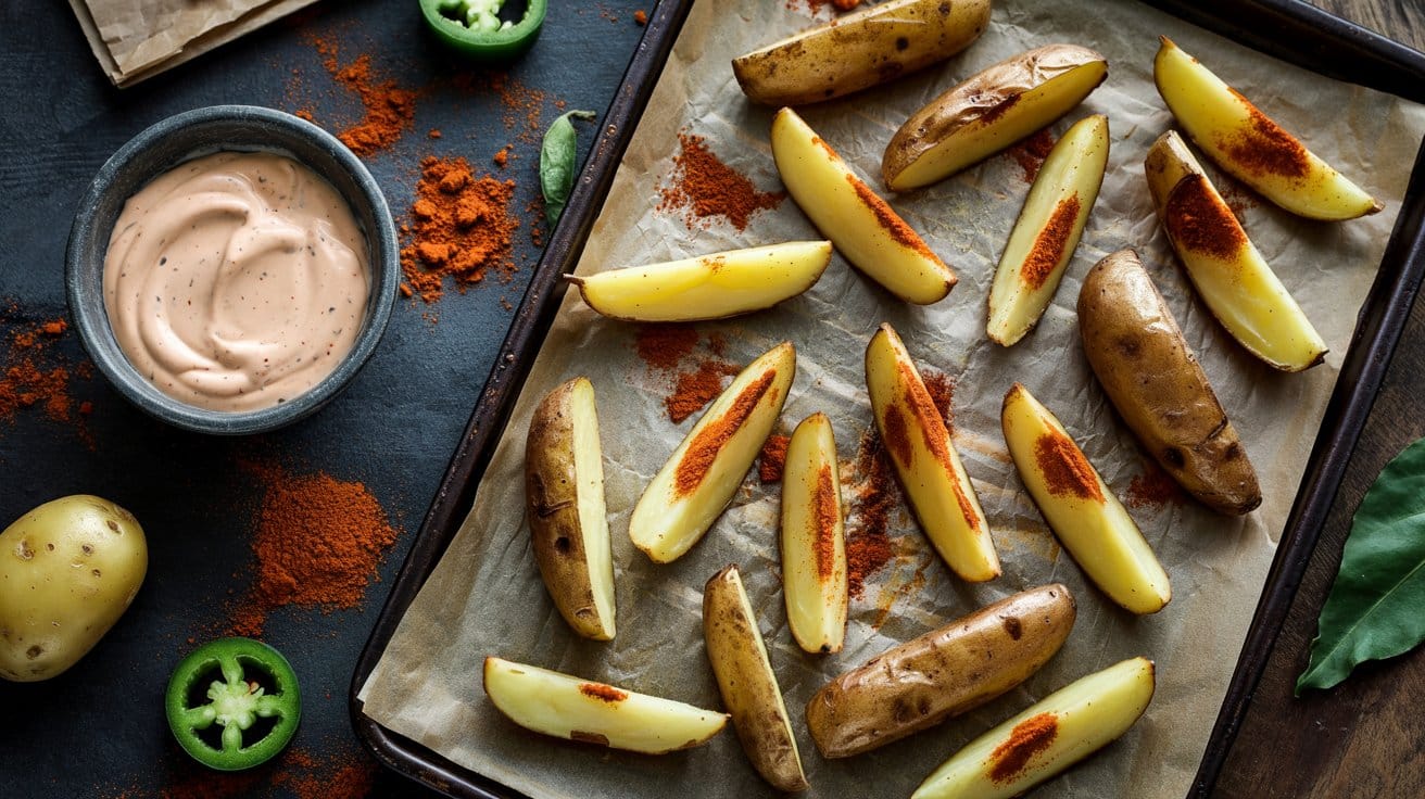 Potato wedges a rustic t tw