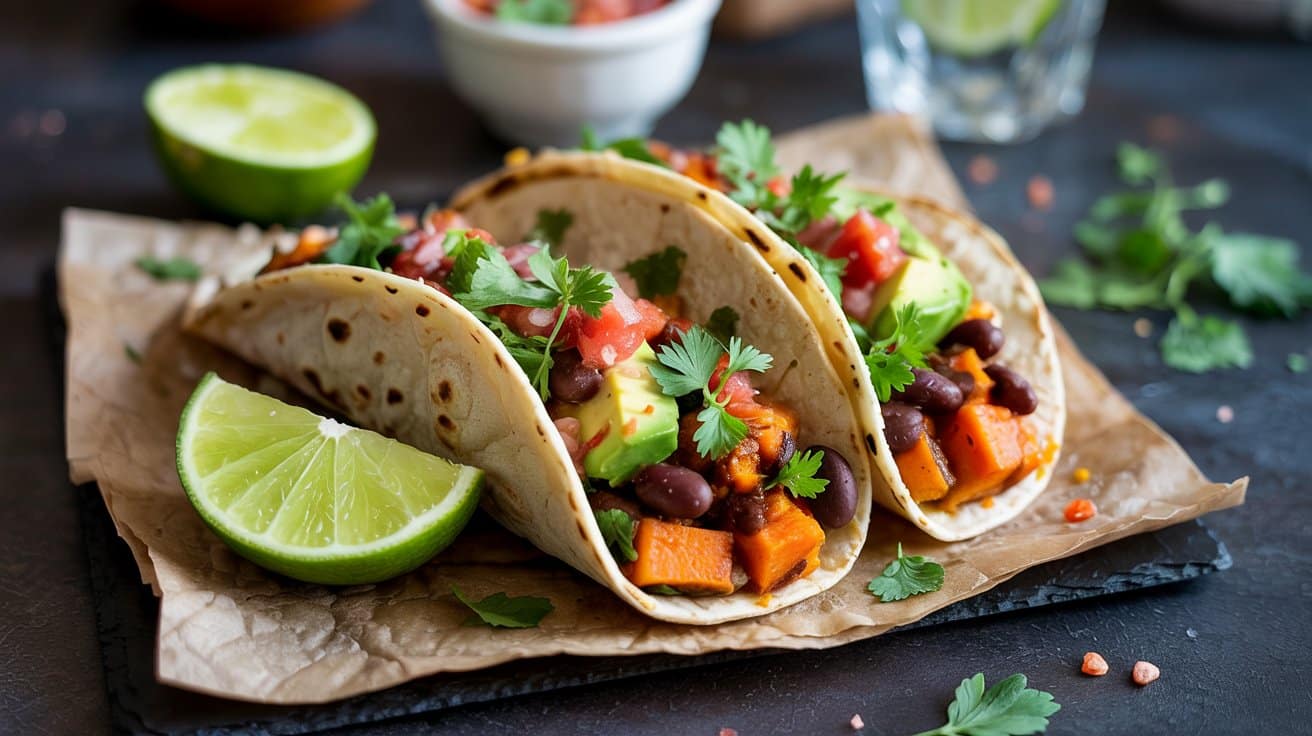 Sweet potato and black bean tacos sof 6 kkliqrc8g