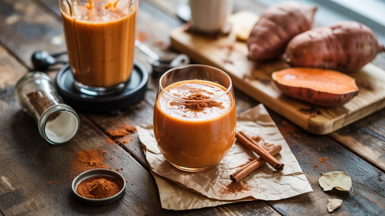 Sweet potato pie smoothie a bright to yvhf gzeth