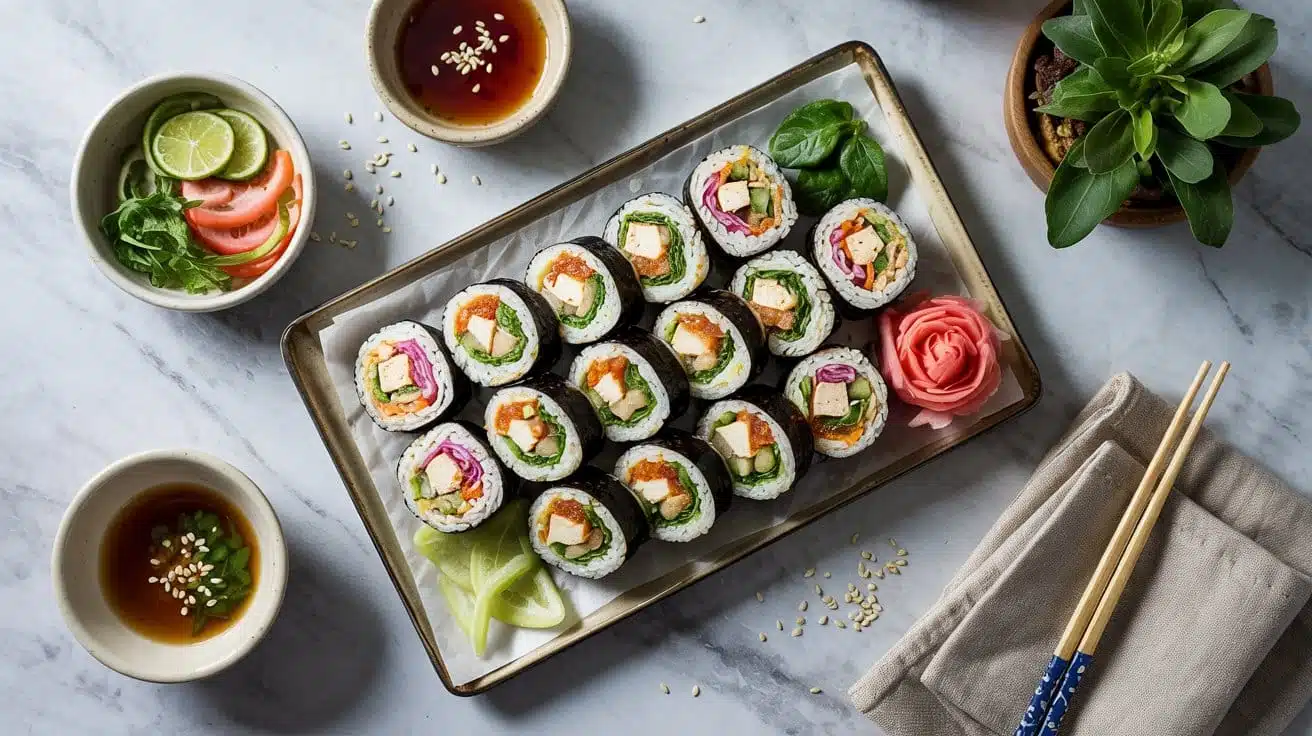 12 vegan kimbap korean sushi rolls with lmibaao rnmy kvr bkcbw