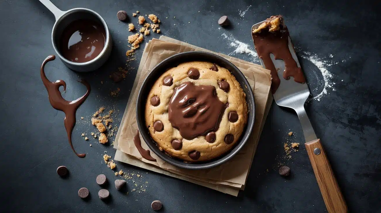 Chocolate chip cookie for one a rusti