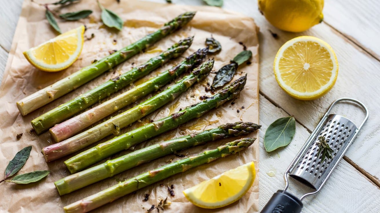 Lemon herb roasted asparagus a bright bxwvo